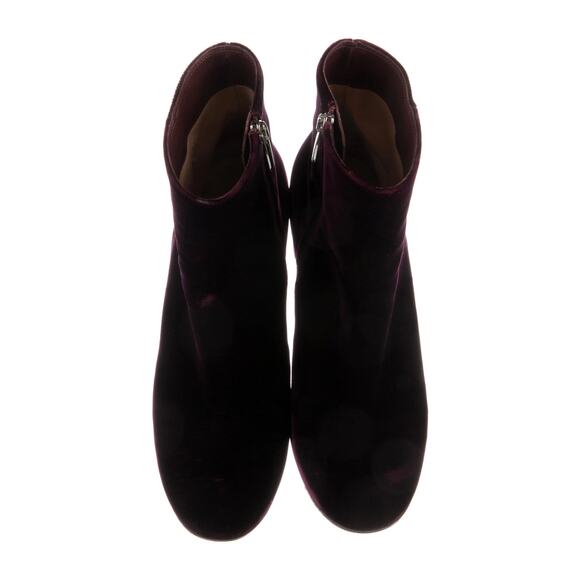 Gianvito Rossi Shelly Suede Boots - 37 - Burgundy - Picture 3 of 5